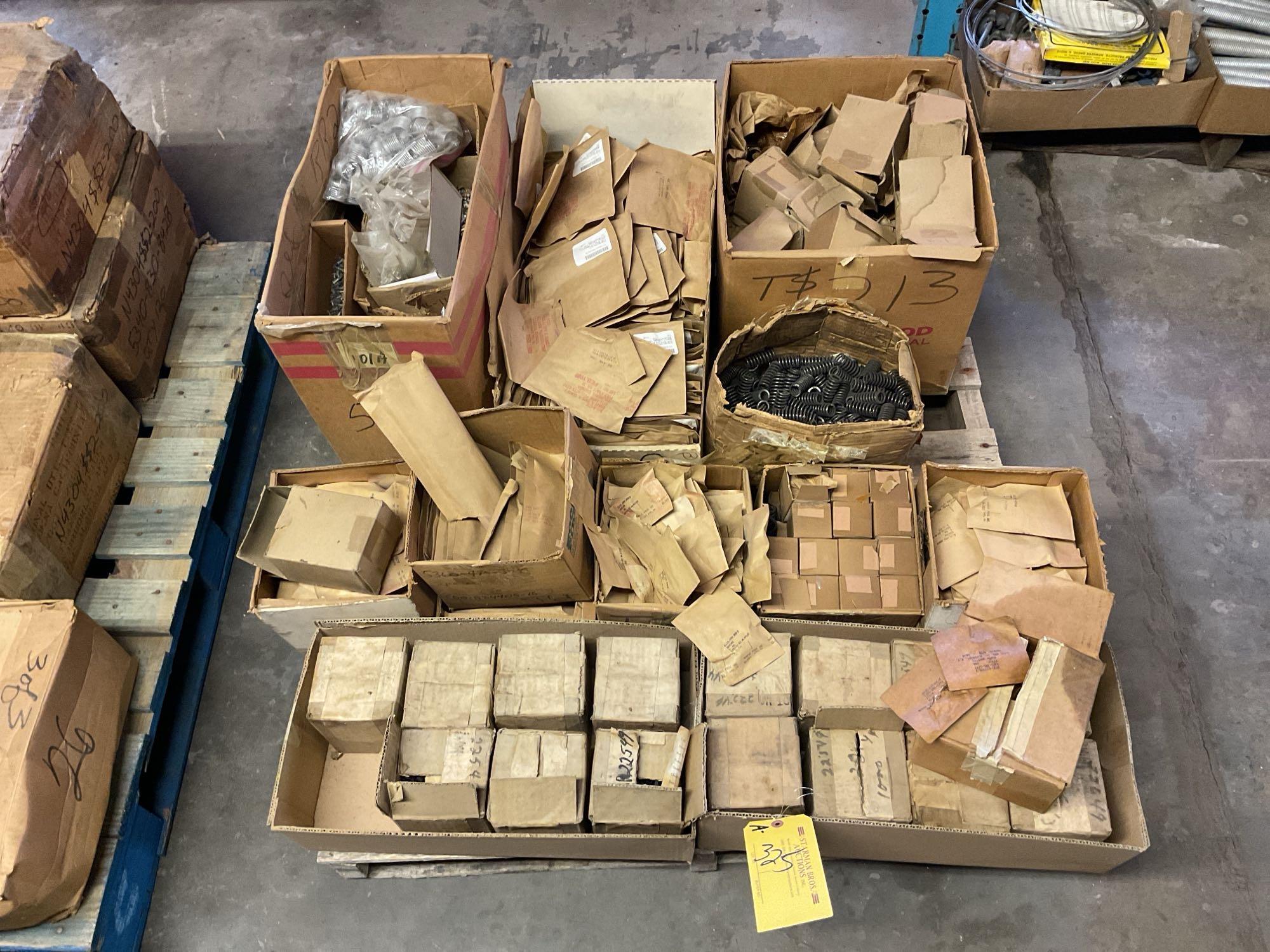 PALLETS OF TURBO CLAMPS & MISC