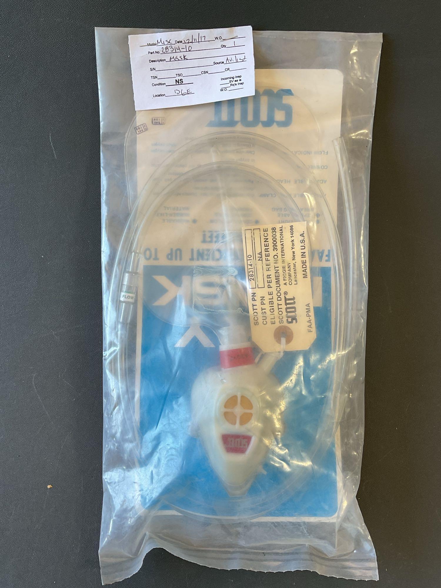 OXYGEN MASK 358-1030V (REPAIRABLE) & NEW OXYGEN INVENTORY
