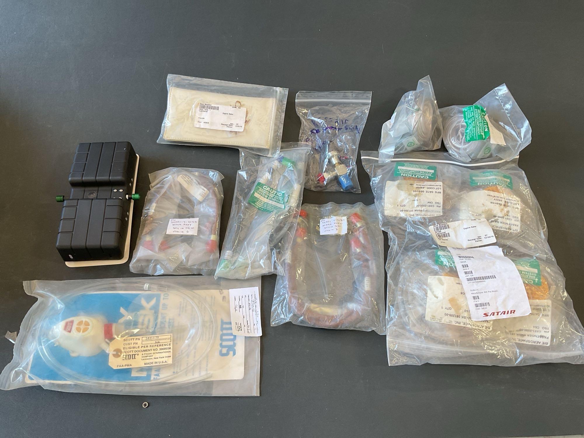 OXYGEN MASK 358-1030V (REPAIRABLE) & NEW OXYGEN INVENTORY