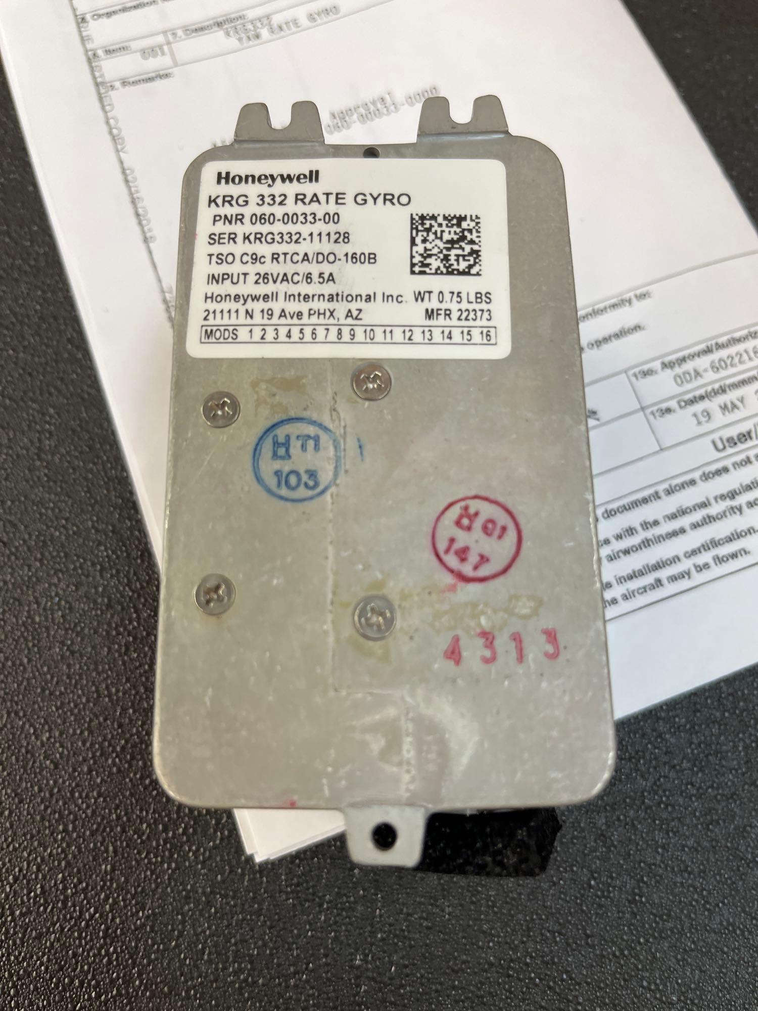 HONEYWELL KRG-332 RATE GYROS 060-0033-00 (NEW)