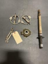 (LOT) BELL 206 TAIL ROTOR OUTPUT SHAFT, PITCH CHANGE LINKS, HORNS & CAP