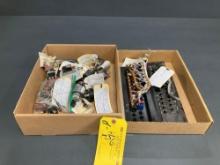 BOXES OF R44 CIRCUIT BREAKER PANELS, SWITCHES & MISC