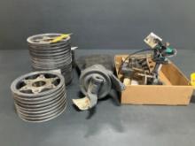 (LOT) R44 CLUTCH UNITS, PULLEYS & PARTIAL BLADE
