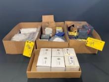 BOXES OF SEALED BEAM, MINIATURE LIGHTS & USED LED LIGHTS
