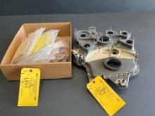 (LOT) ALLISON ACCY CASE COVER (NEEDS REPAIR), MISC ENGINE & MBB EXPENDABLES