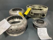 TURBOMECA OUTER & INNER COMBUSTION LINERS & INTAKE CASING (ALL NEED REPAIR)