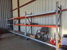 32 FT OF PALLET RACK (LOCAL PICK UP ONLY/DOES NOT INCLUDE INV.)