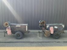 HERMAN-NELSON BT-400 PRE-HEATER CARTS, 400,000 BTU, GASOLINE ENGINE (WORKING CONDITION UNKNOWN)