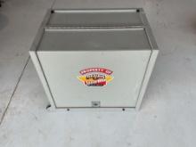 RED BARON EQUIPMENT BOX ON WHEELS WITH TV