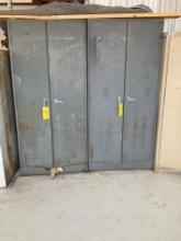 (3) 2 DOOR CABINETS (RUSTY & DENTED) LOCAL PICK UP ONLY, DOES NOT INCLUDE INVENTORY