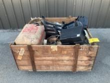 CRATE OF GSE INVENTORY & FLOOR DRY