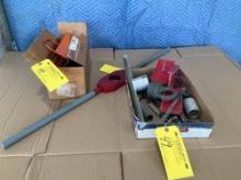 (LOT) RADIAL ENGINE TOOLING, TURNING BAR & SPARK PLUG CADDIES