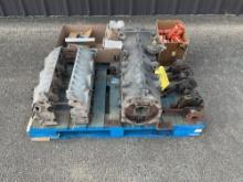(LOT) LYCOMING GO ENGINE CASE, CRANKSHAFT, CONTINENTAL CASE, NEW LYCOMING VALVES AND INV.