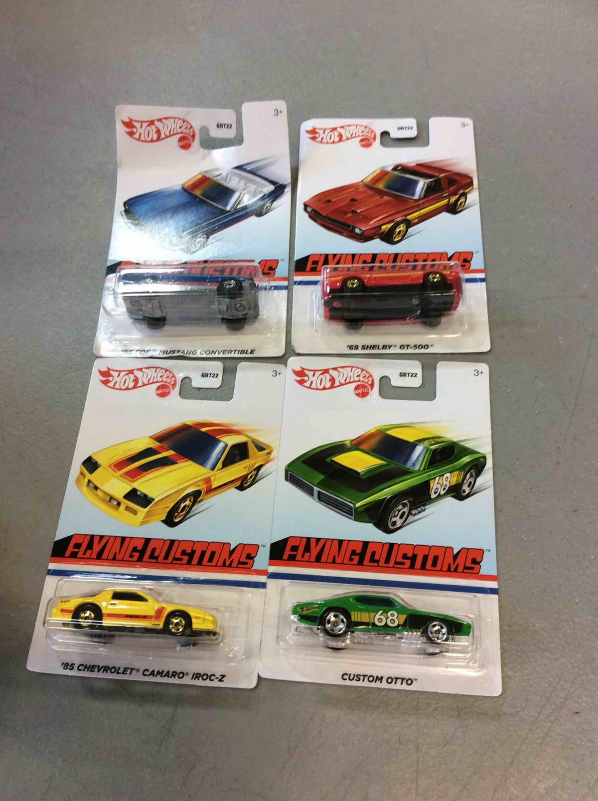 Assorted Hot Wheels Flying Customs Vehicles