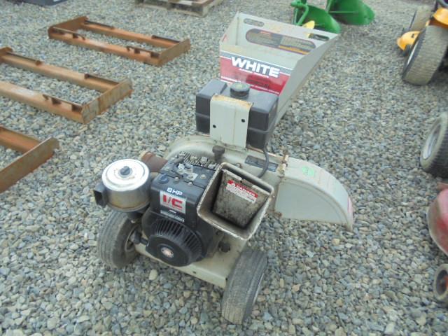 White  8 HP Chipper, Gas Powered
