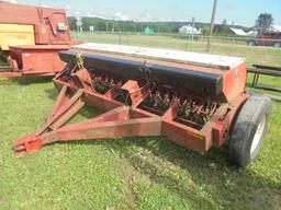 International 510 Grain Drill, Grass Seed, Double Disc, 21 Run, Farm Line F