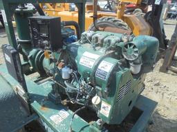 Pioneer 4x4 Water Pump w/ Deutz 3 Cylinder Diesel Engine, Engine Runs Good