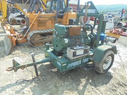 Pioneer 4x4 Water Pump w/ Deutz 3 Cylinder Diesel Engine, Engine Runs Good