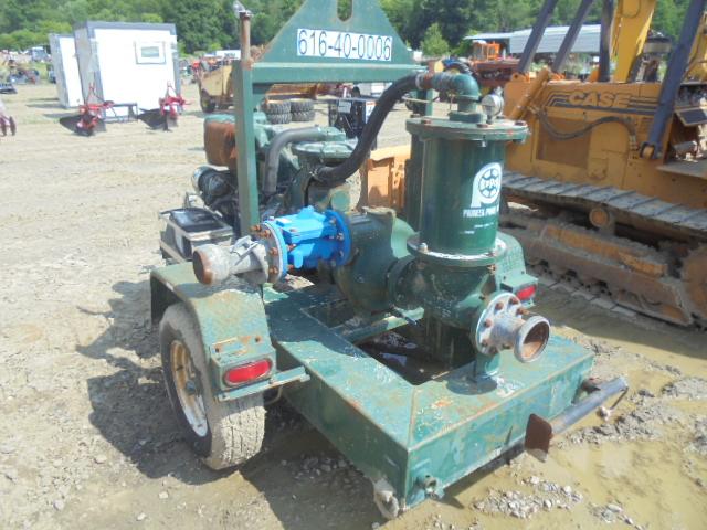 Pioneer 4x4 Water Pump w/ Deutz 3 Cylinder Diesel Engine, Engine Runs Good