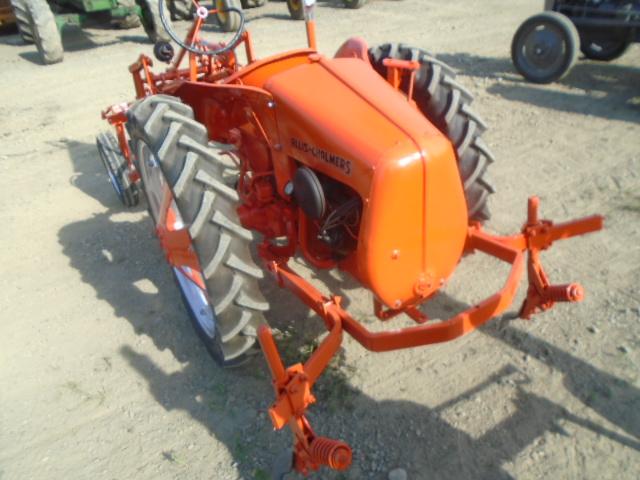 Allis Chalmers G Antique Tractor, Full Set Of Cultivators Front & Back, Har
