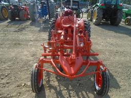 Allis Chalmers G Antique Tractor, Full Set Of Cultivators Front & Back, Har