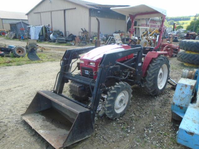 Farm Pro 2425 Compact Tractor w/ Loader & Backhoe, Front Weights, Rebuilt S