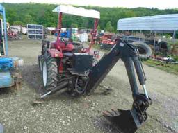 Farm Pro 2425 Compact Tractor w/ Loader & Backhoe, Front Weights, Rebuilt S