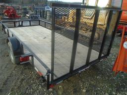 2021 Reiser 77"x14' Utility Trailer, Ramp Gate, Buddy Bearings, Dexter Axle