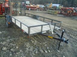 2021 Reiser 77"x14' Utility Trailer, Ramp Gate, Buddy Bearings, Dexter Axle