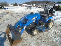 New Holland T1110 4wd Sub Compact Tractor w/ 210TL Loader & 230 GM Mid Moun
