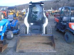2014 Terex TSV-70 Skid Steer, Cab w/ Heat & AC, 2 Speed, Hydraulic Quick At