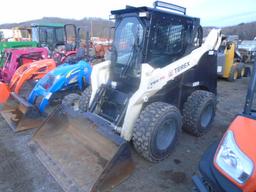 2014 Terex TSV-70 Skid Steer, Cab w/ Heat & AC, 2 Speed, Hydraulic Quick At