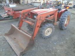 Yanmar YM336D 4wd Tractor w/ Loader, 2760 Hours, Runs & Drives, Rough, AS-I