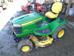 John Deere X730 Riding Mower, 48", Gas, Power Steering, 2091 Hours, Hydro,