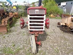 Farmall 340 Gas Tractor, Narrow Front End, Fast Hitch, No Rear Tires Or Sea