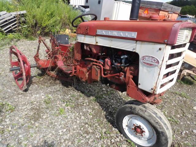 Farmall 340 Gas Tractor, Narrow Front End, Fast Hitch, No Rear Tires Or Sea