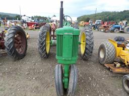 John Deere 50 Antique Tractor, 12.4-38 Tires, 6 Speed, Should Run With Mino