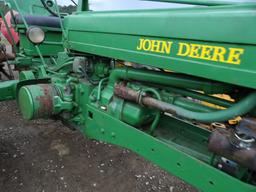 John Deere 50 Antique Tractor, 12.4-38 Tires, 6 Speed, Should Run With Mino