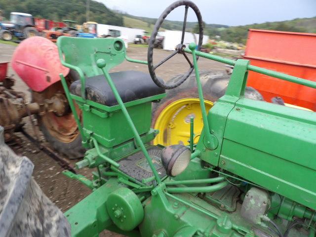John Deere 50 Antique Tractor, 12.4-38 Tires, 6 Speed, Should Run With Mino