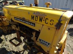 International 2404 Industrial Tractor, US Army Tractor That Is Very Clean A