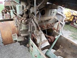John Deere 70 Diesel Parts Tractor, Rollamatic, 3pt Hitch, Decent BFG 14.9-
