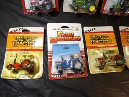 (9) Older 1/64 Tractors