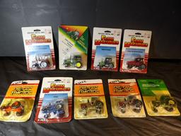 (9) Older 1/64 Tractors