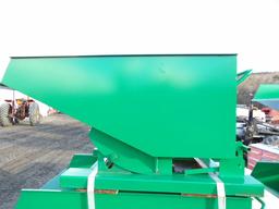 Small Green Self Dumping Hopper