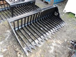 Unused KC 6' Heavy Duty Rock Bucket, SSL Quick Attach