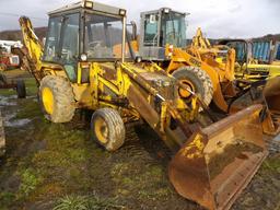 JCB 1400B 2wd Loader Backhoe, Diesel, Extendahoe, Runs And Works Decent For