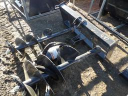 Wolverine ADB-13-1218R Hydraulic SSL Post Hole Diggers w/ 12" & 18" Augurs