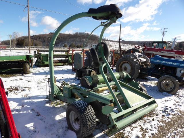 Elho 1520 Sideliner Pull Type Bale Wrapper, 30" Wrap, Tongue Swung In For T