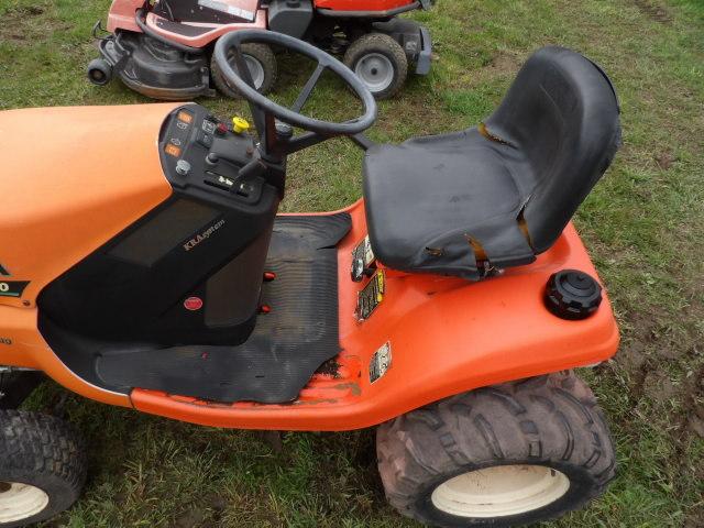 Kubota TG1860 Diesel Lawn Tractor, Hydro, Power Steering, No Deck, 1616 Hou