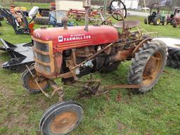 Farmall Cub Antique Tractor w/ Cultivators, Motor Turns Over, Looks To Have